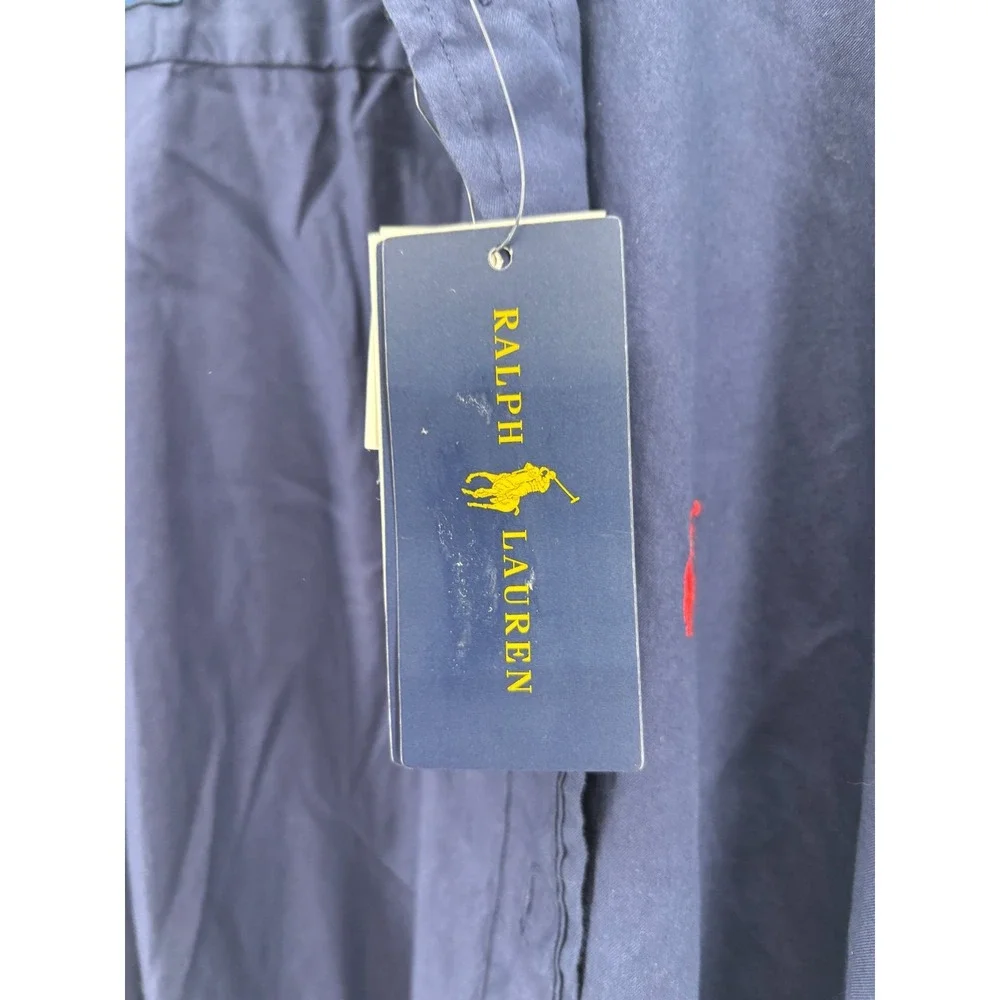 Polo Ralph Lauren Button Down Shirt Mens Blue Feather Weight Twill 2XL NWT